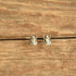 Frog sterling silver stud post earrings